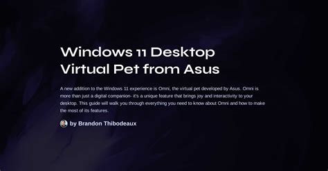 What is Asus Virtual Pet: A Digital Companion in the Age of Technology